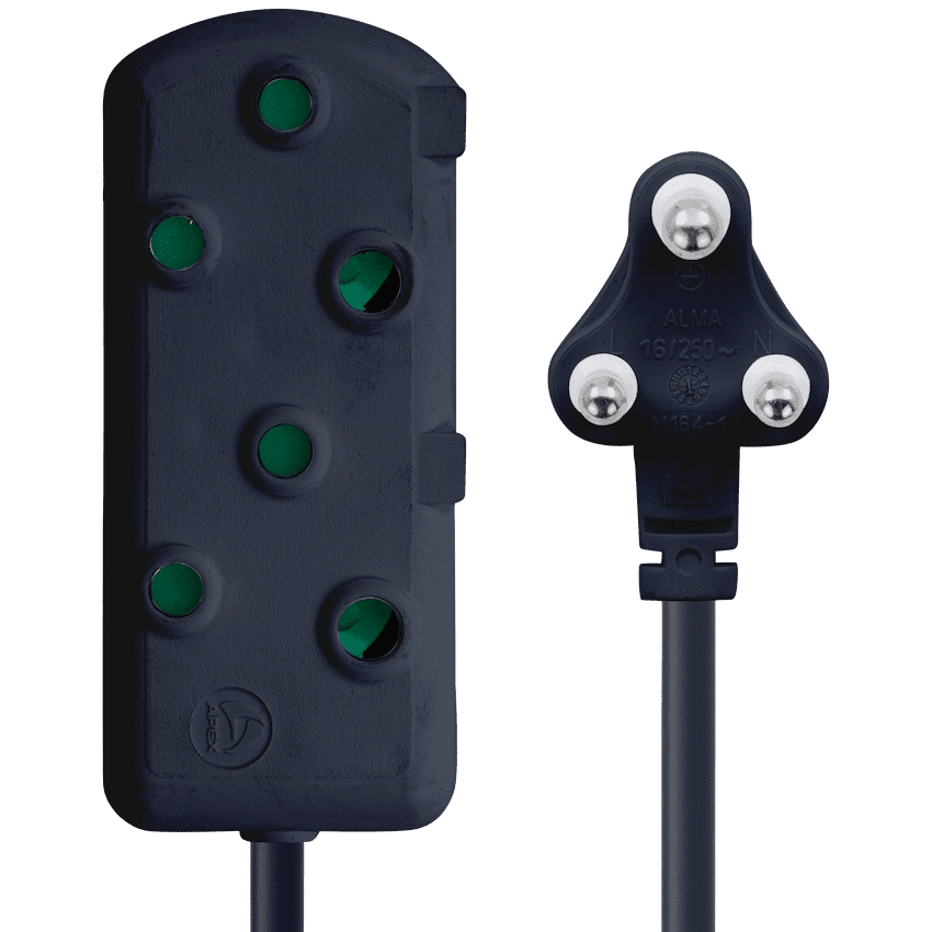 Switched Light Duty Side by Side (SBS) Extension Leads 20M