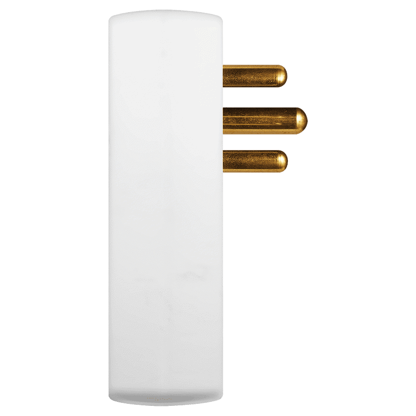 SWITCHED  2 Way Adaptor - White