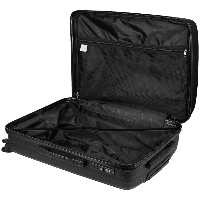 Travelwize Ripple PP 4-Wheel Spinner 65cm Luggage - Black