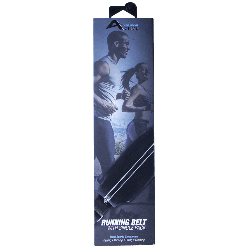 Volkano Active Strap Series Running Belt (Black)