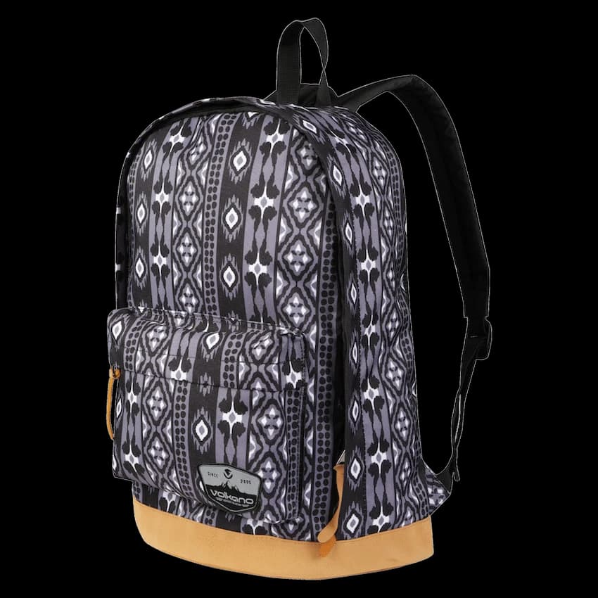 Volkano Suede Series Backpack - Ethnic - Dark Grey