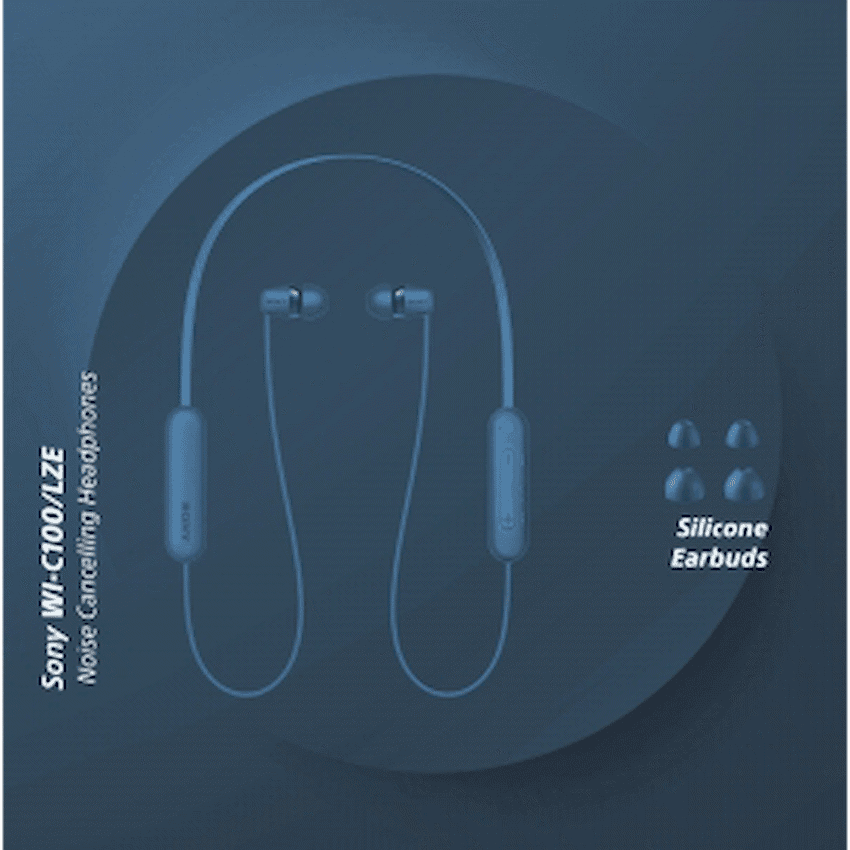Sony WI-C100 (Blue) Wireless Earphones