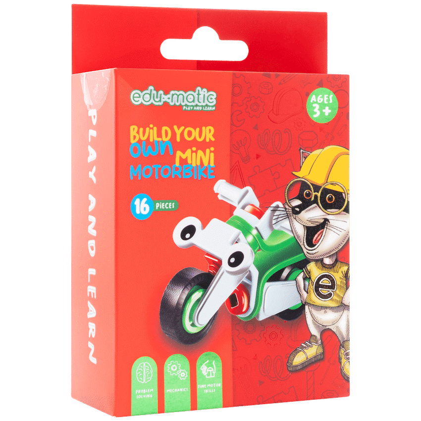 Edu-matic Flexi Build Mini Kit - Motobike - 16 pcs