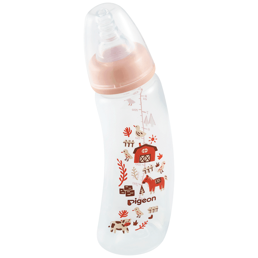 PIGEON FLEXIBLE CURVE BOTTLE 250ML - FARM