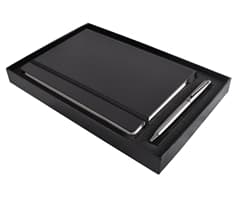 Flexi Notebook & Convex Pen Set - Black