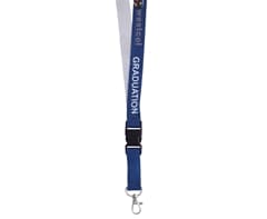 Petersham Lanyard Single Sided with Buckle & Ring