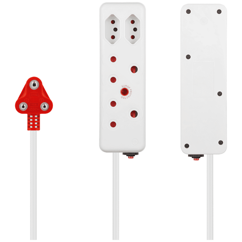 Ellies 4 Way Medium Surge Extension Lead -5M