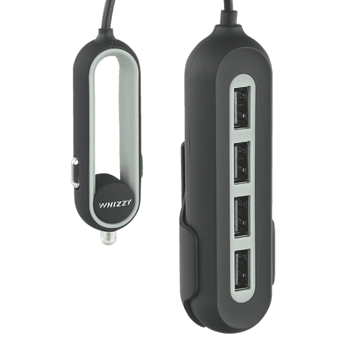 Whizzy 4 Port USB Car Charger