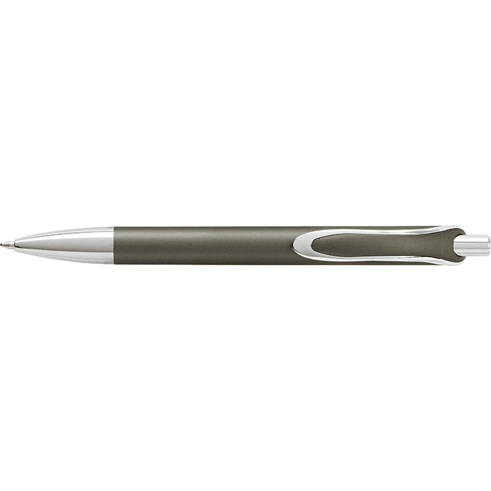 Coloured Barrel Ballpoint Pen with Silver Tip and Clip