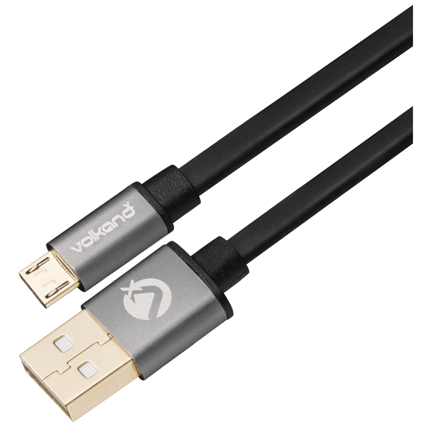VolkanoX Couple Series Micro USB Premium Twin Pack 3m Charge/Data Cable - Black